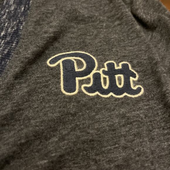 Colosseum Univ Of Pittsburgh Panthers Wmn Sz M Gray & Blue Lightweight Cardigan - Picture 3 of 11